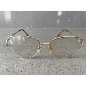 Aristar Eyeglasses FRAMES ONLY 6202 Gold Half Rim 52-17-130